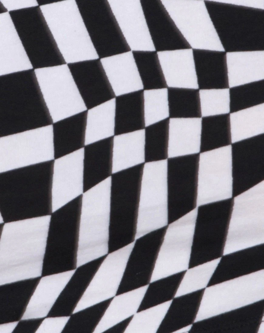 Lepo Crop Top in Square Flag S/W - Image 5