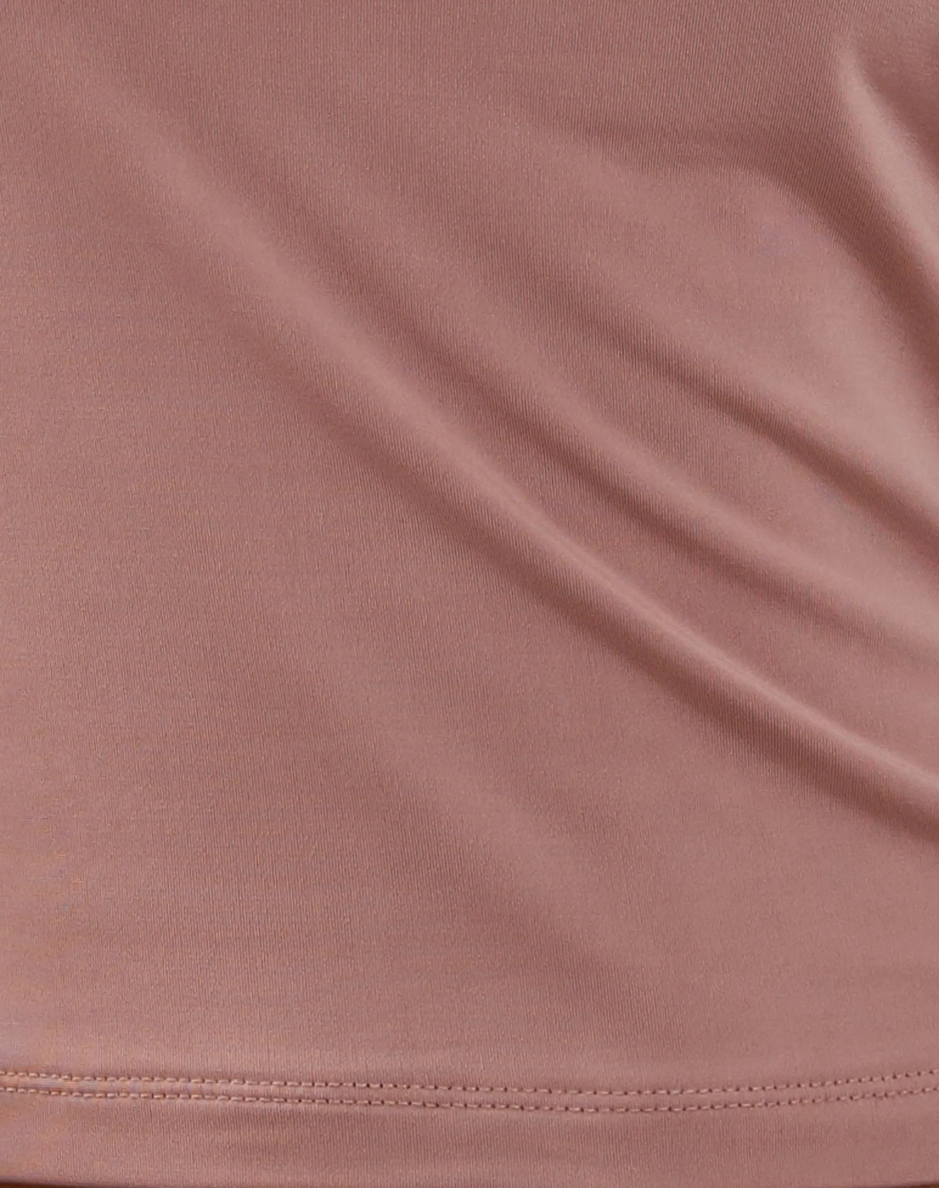 Letitia O Ring Ein-Schulter-Crop-Top in staubigem Rosa - Image 6