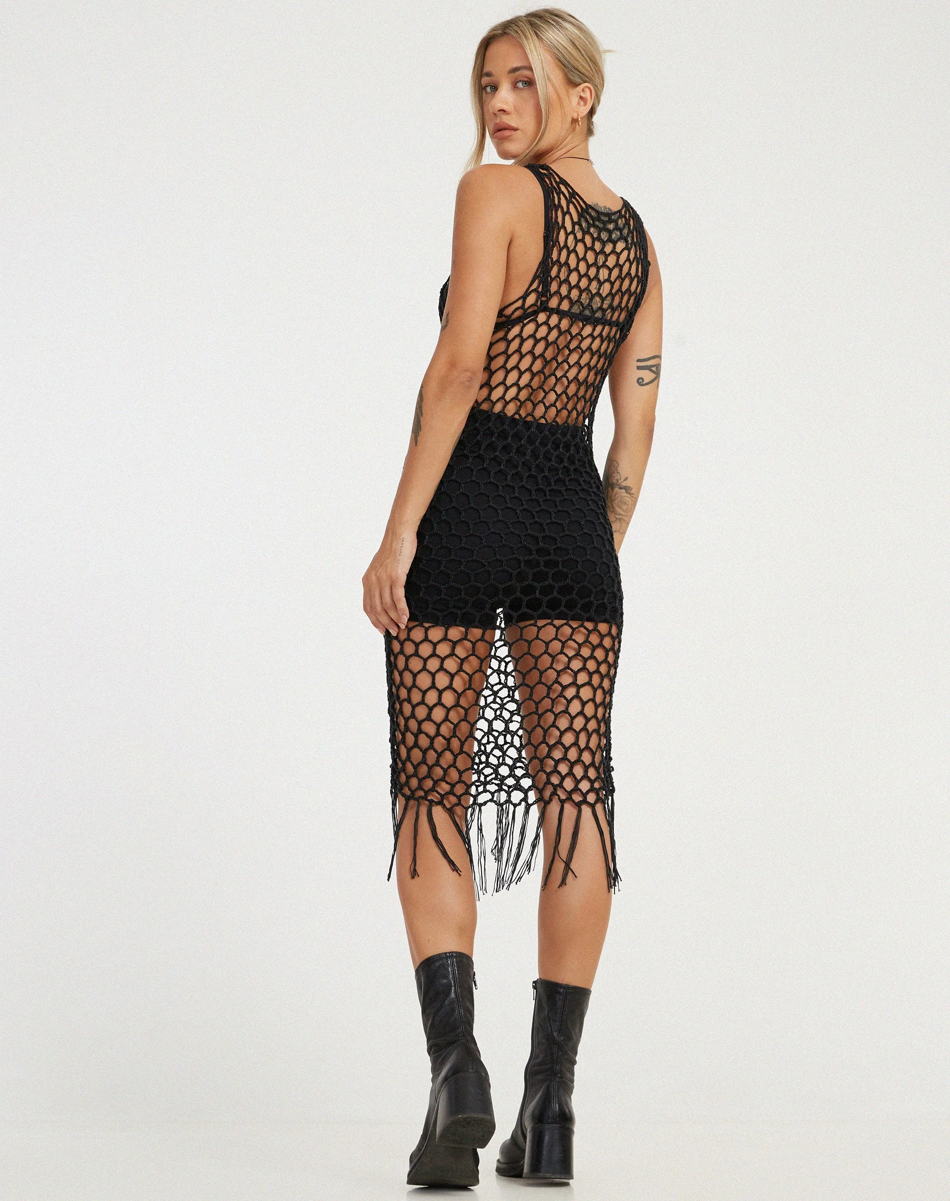 Levio Midikleid in Schwarz - Image 6