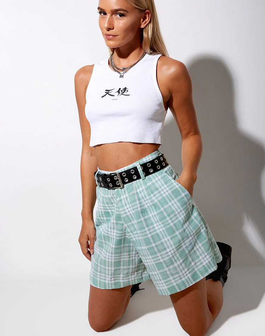 Lex Short in Tischtuch Neo Mint - Image 2