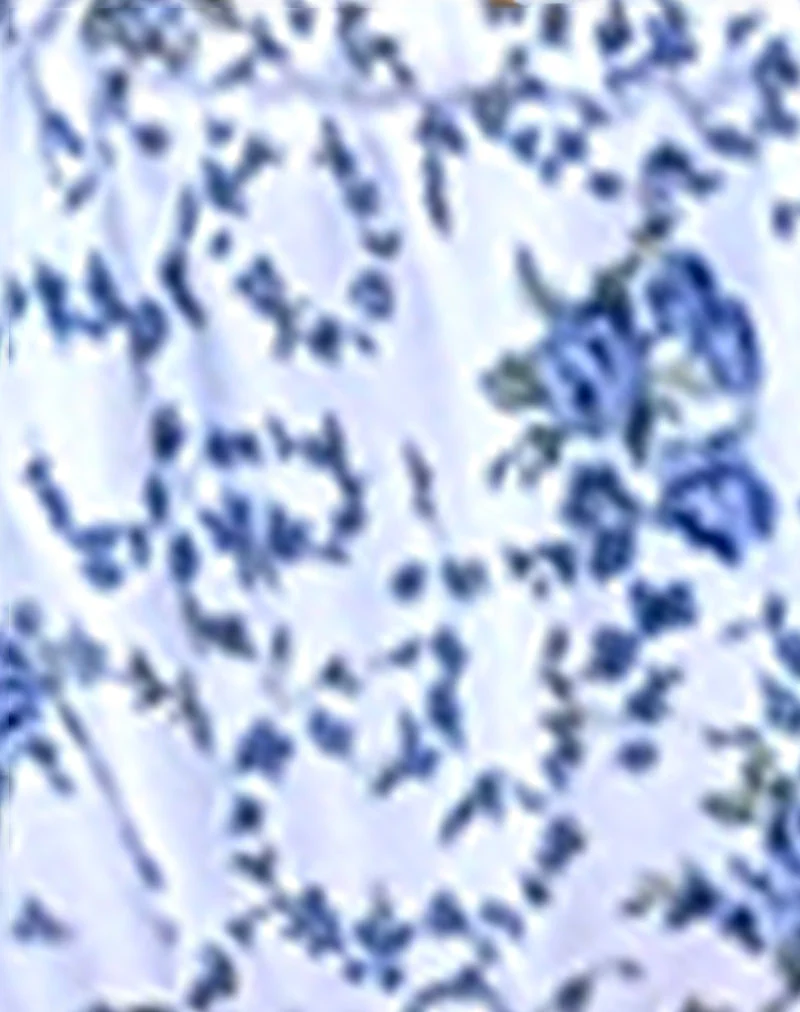 Leyna Bikini-Unterteil aus blauer Blumenkette - Image 5