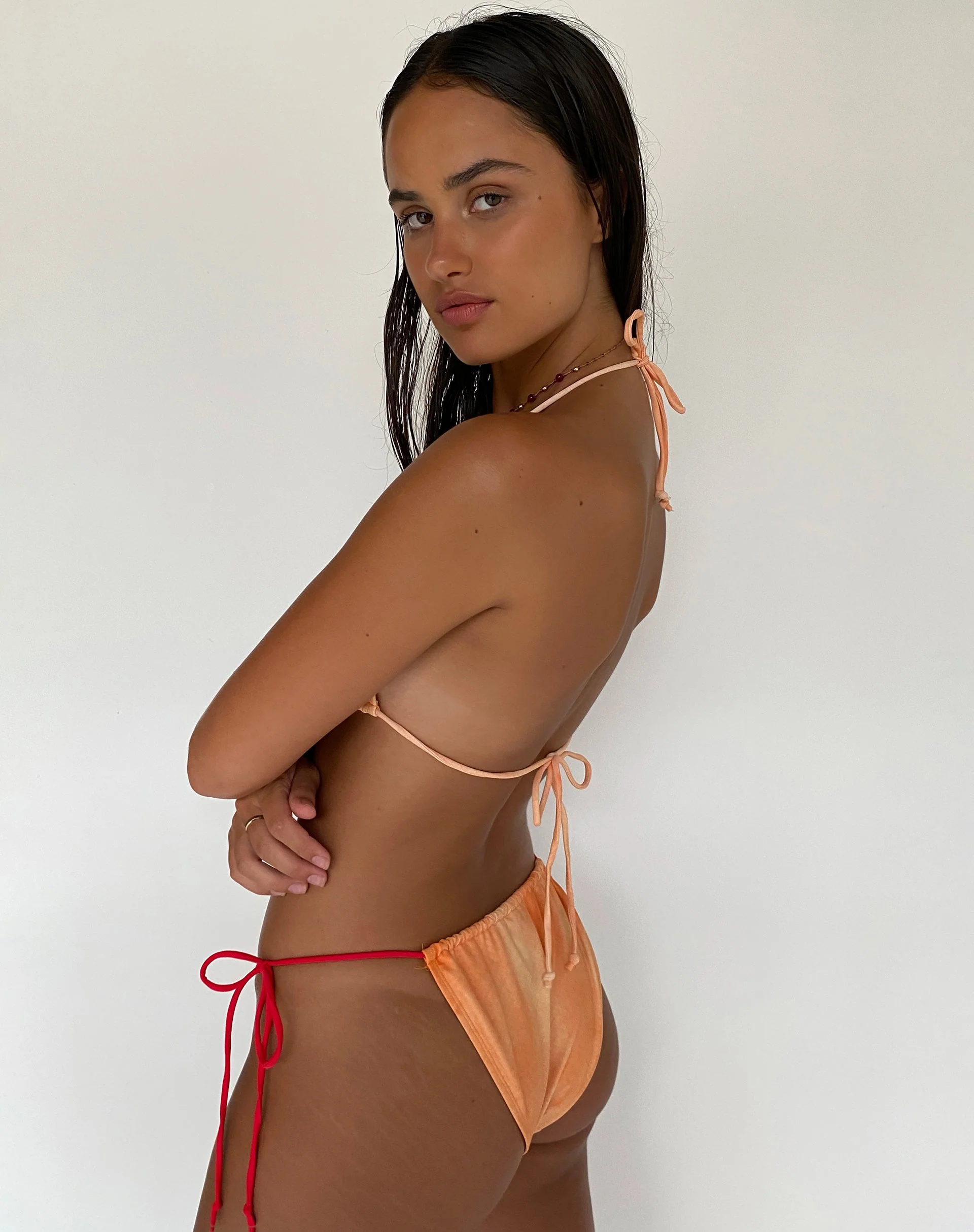 Leyna Bikiniunterteil in Orange Flower - Image 6