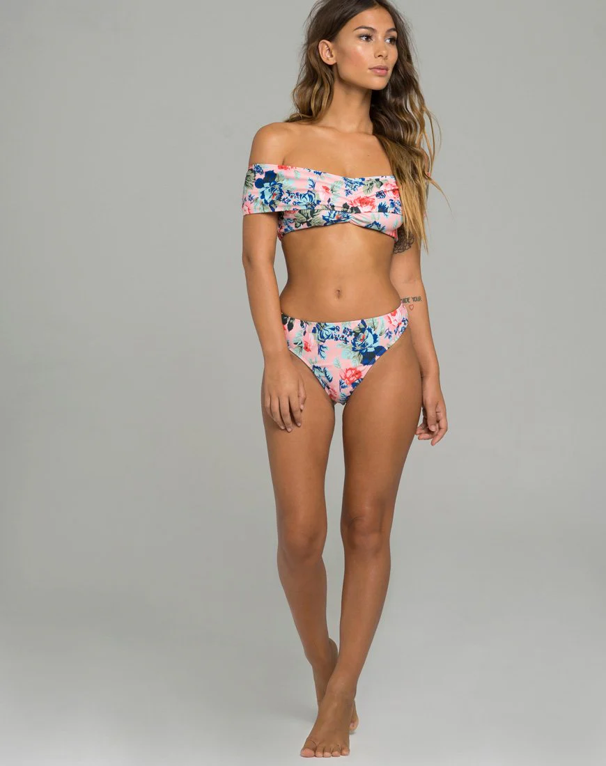 Lila Bikini-Oberteil mit Rossa-Druck - Image 3