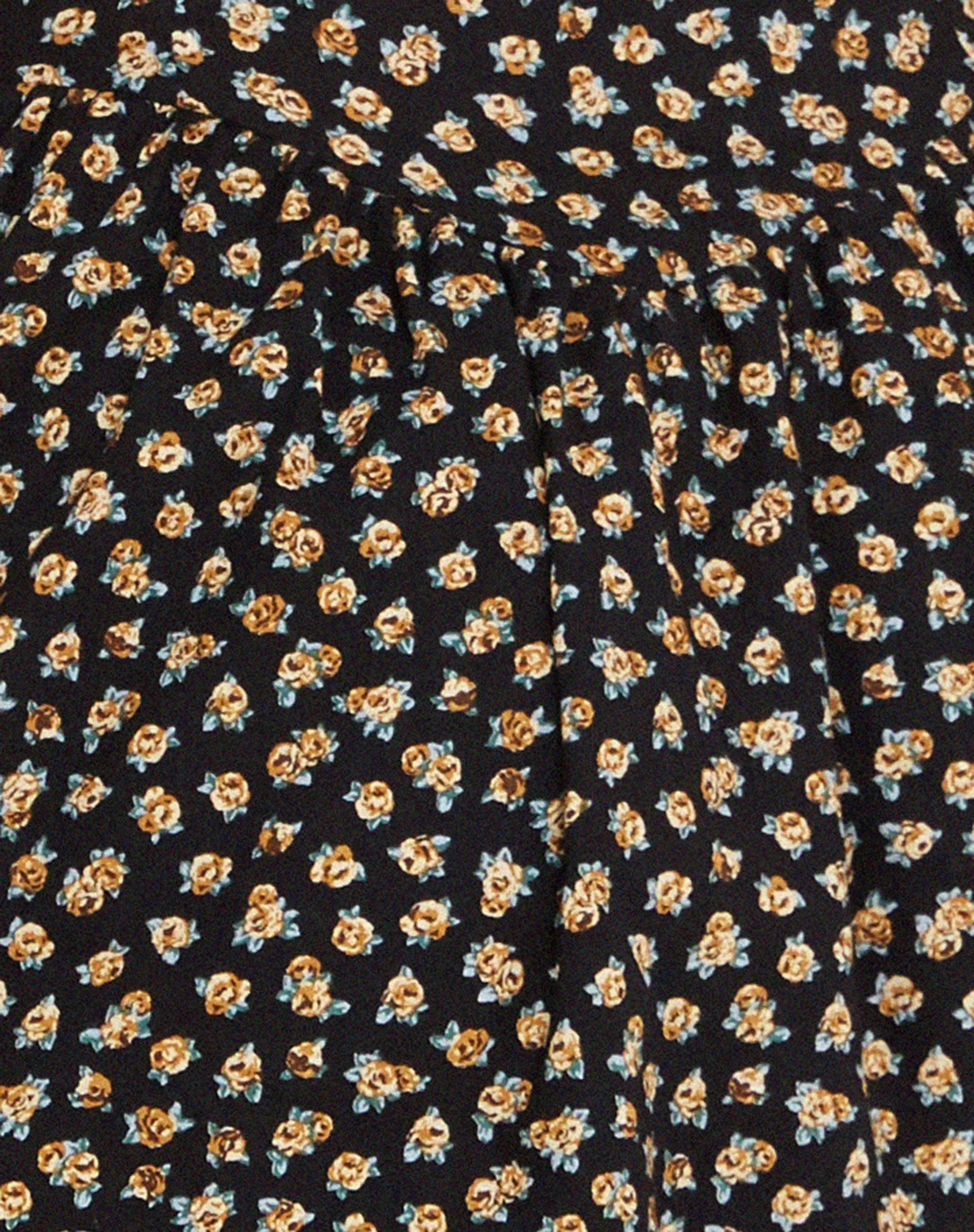 Lilibeth Minikleid in Ditsy Floral Bronze - Image 7