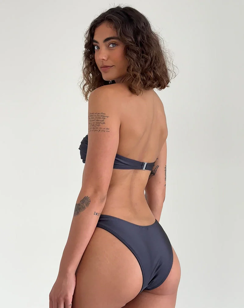 Linda Twist Bikinioberteil in Dunkelgrau - Image 3