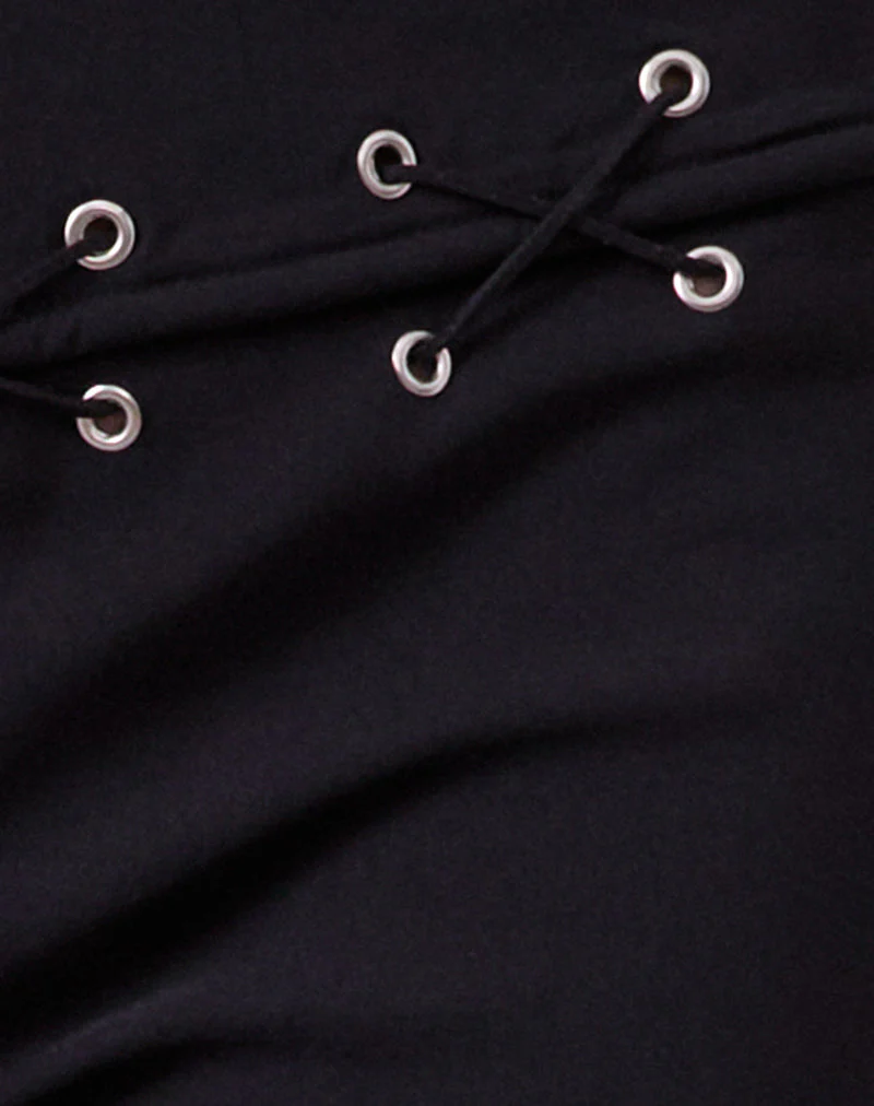 Lirina Lace Up Hose in Tailoring Schwarz - Image 5