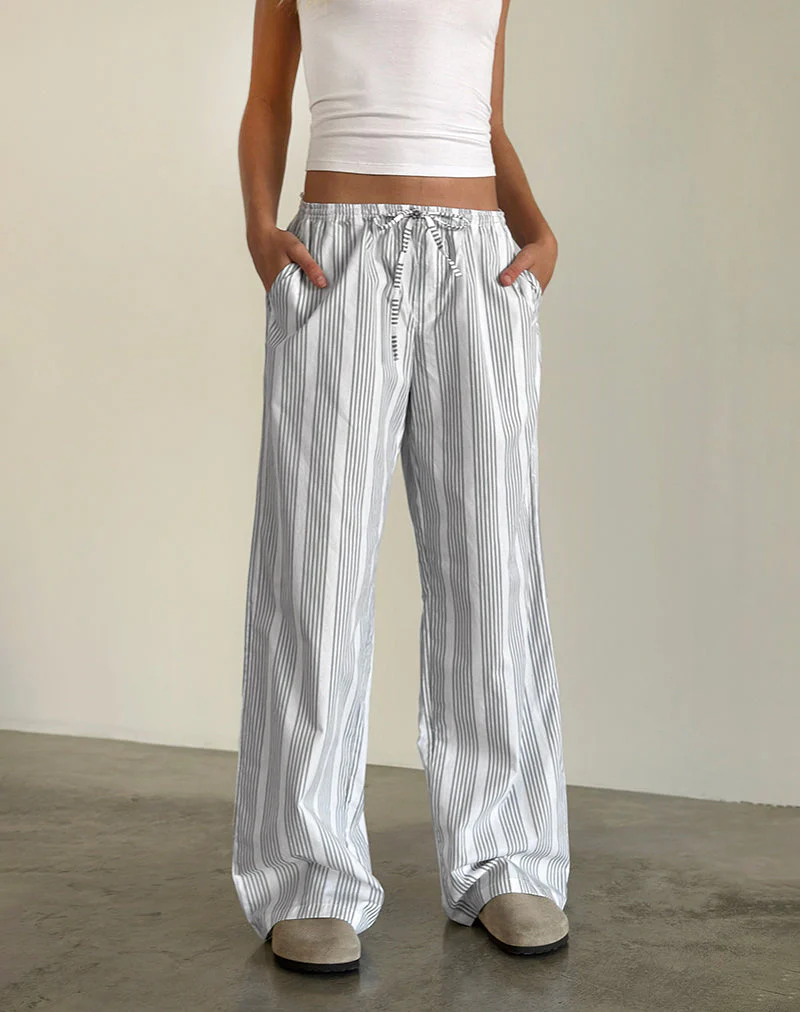 Lirura-Hose mit vertikalen grauen Streifen - Image 4
