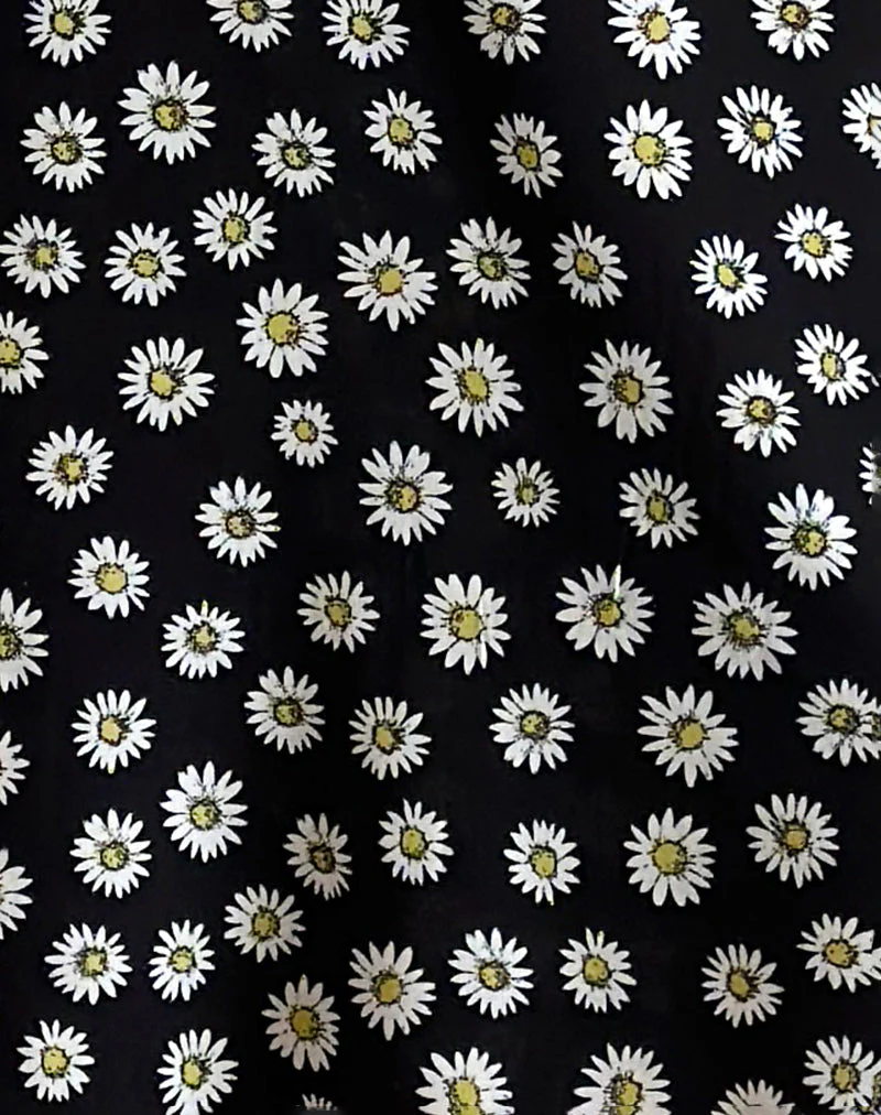 Lisheva Midikleid aus Grunge Daisy Schwarz - Image 5