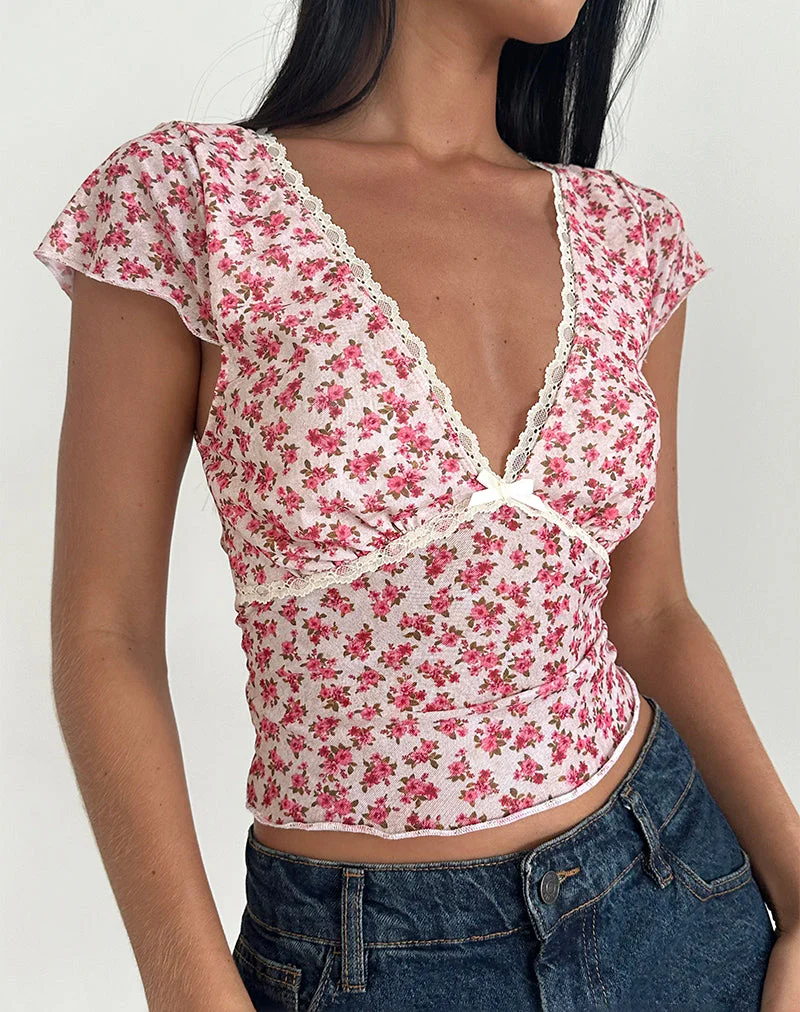 Livi Top in Gardenia Romantic mit Spitzenbesatz - Image 2