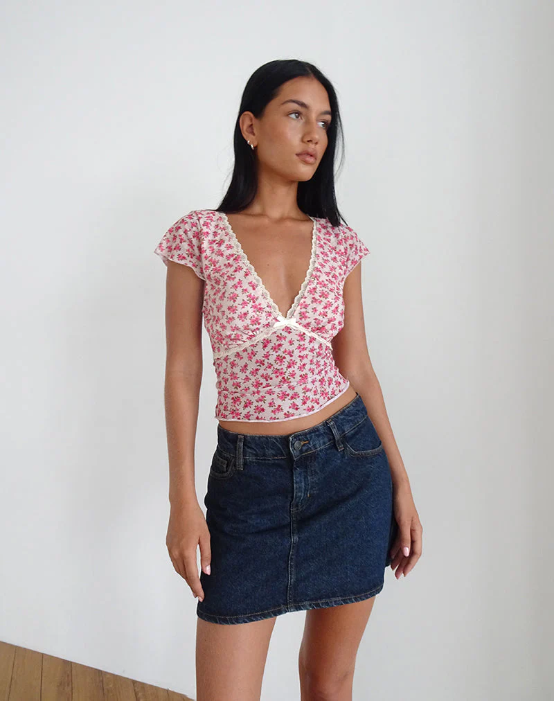 Livi Top in Gardenia Romantic mit Spitzenbesatz - Image 3