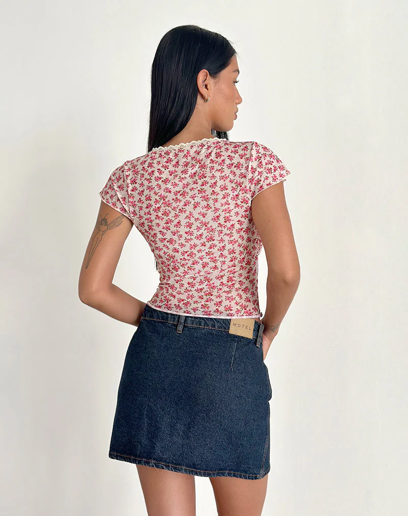 Livi Top in Gardenia Romantic mit Spitzenbesatz - Image 4