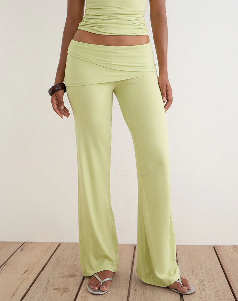 Lolicy Trouser in Rayon Jersey Pistachio - Image 2