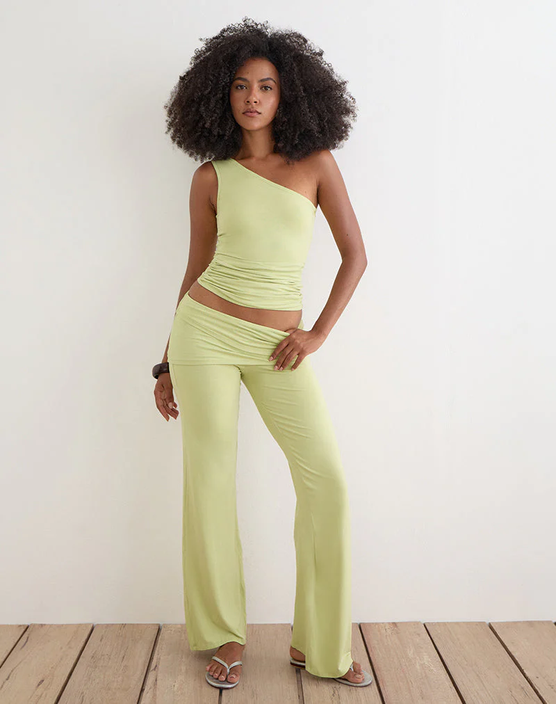 Lolicy Trouser in Rayon Jersey Pistachio - Image 3
