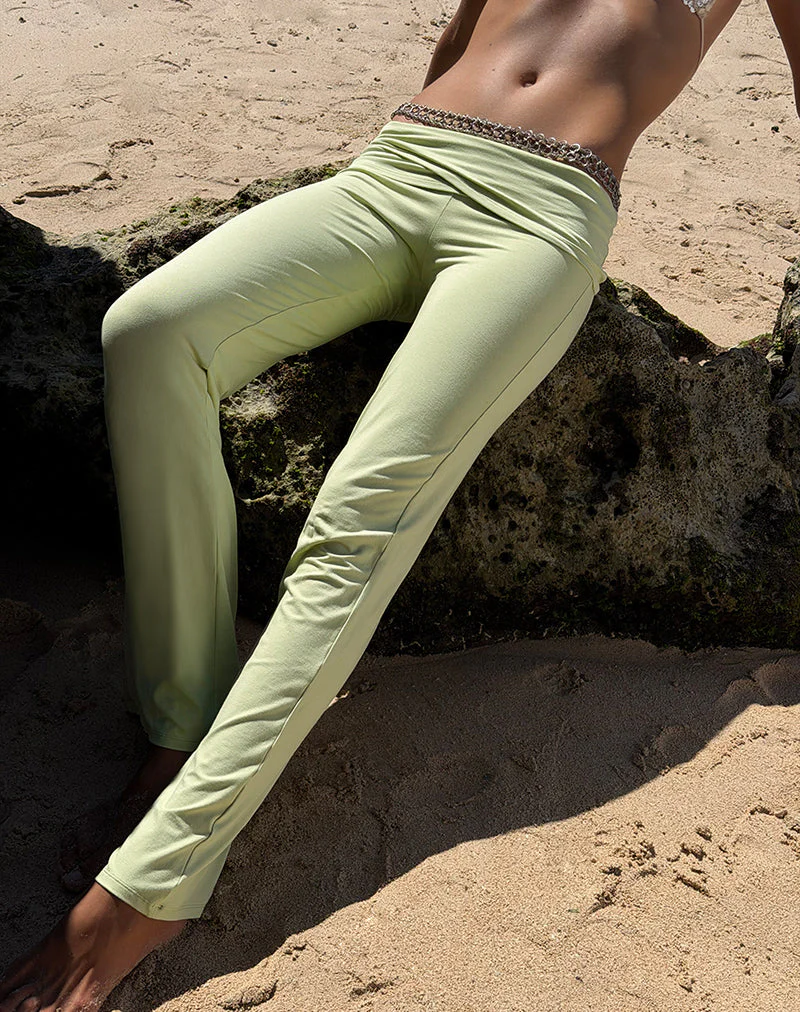 Lolicy Trouser in Rayon Jersey Pistachio - Image 4