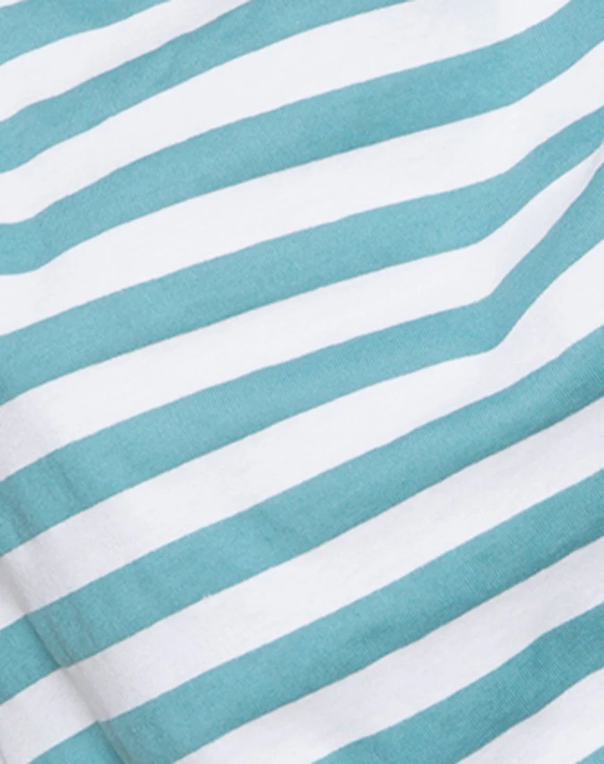 Locker geknotetes Top in Mid Stripe - Image 5