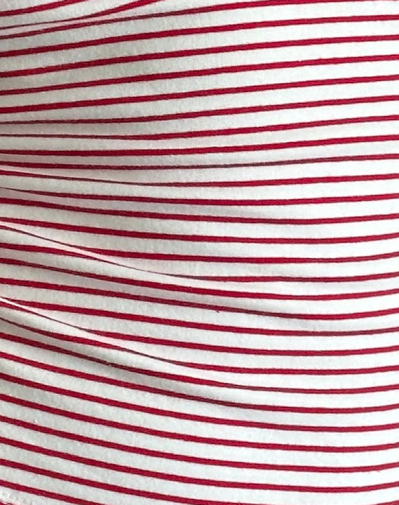 Lorde Tank-Top mit roten und weißen Streifen - Image 5