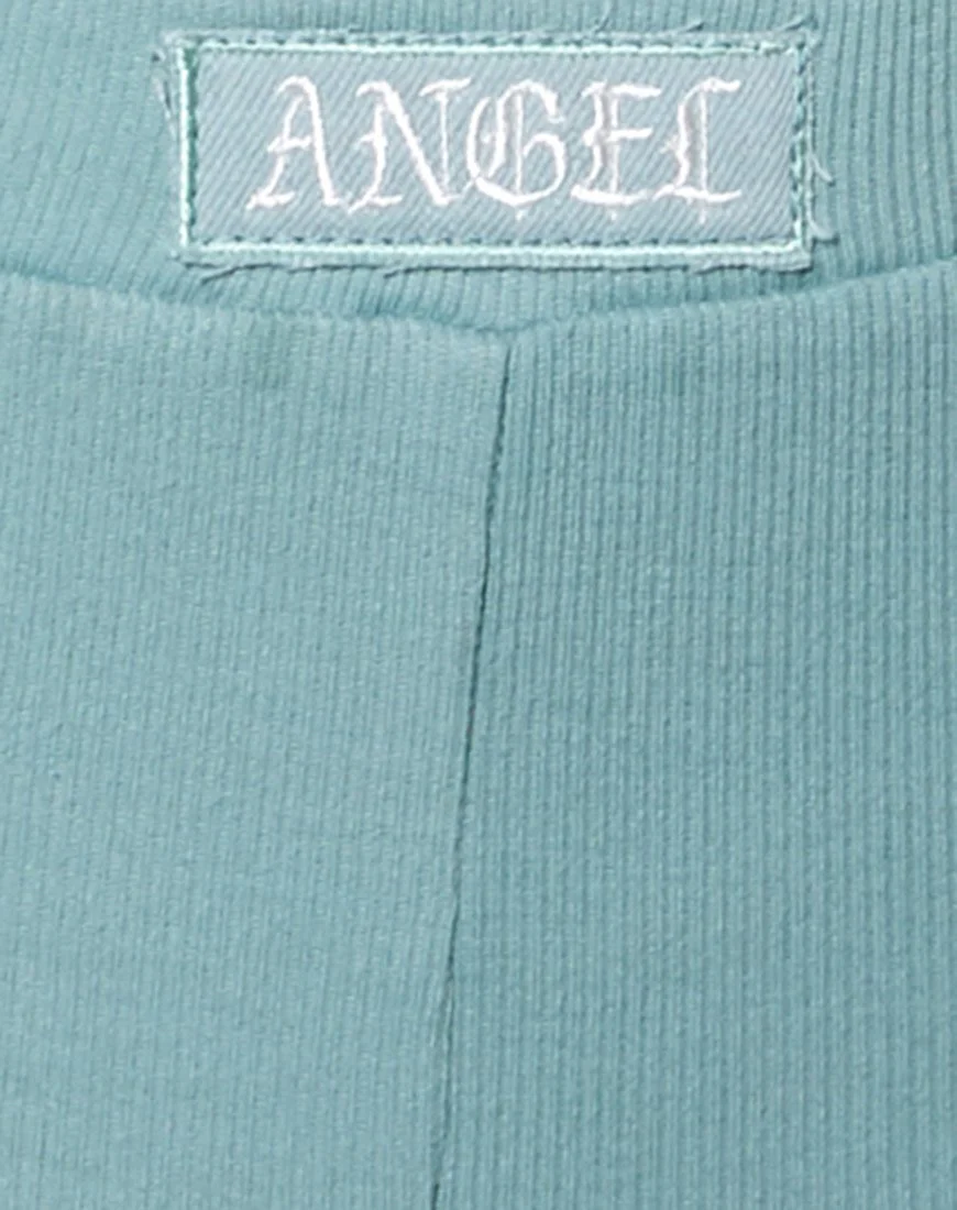 Lou Hot Pant in Seegras 'Angel' Stickerei in Weiß - Image 6