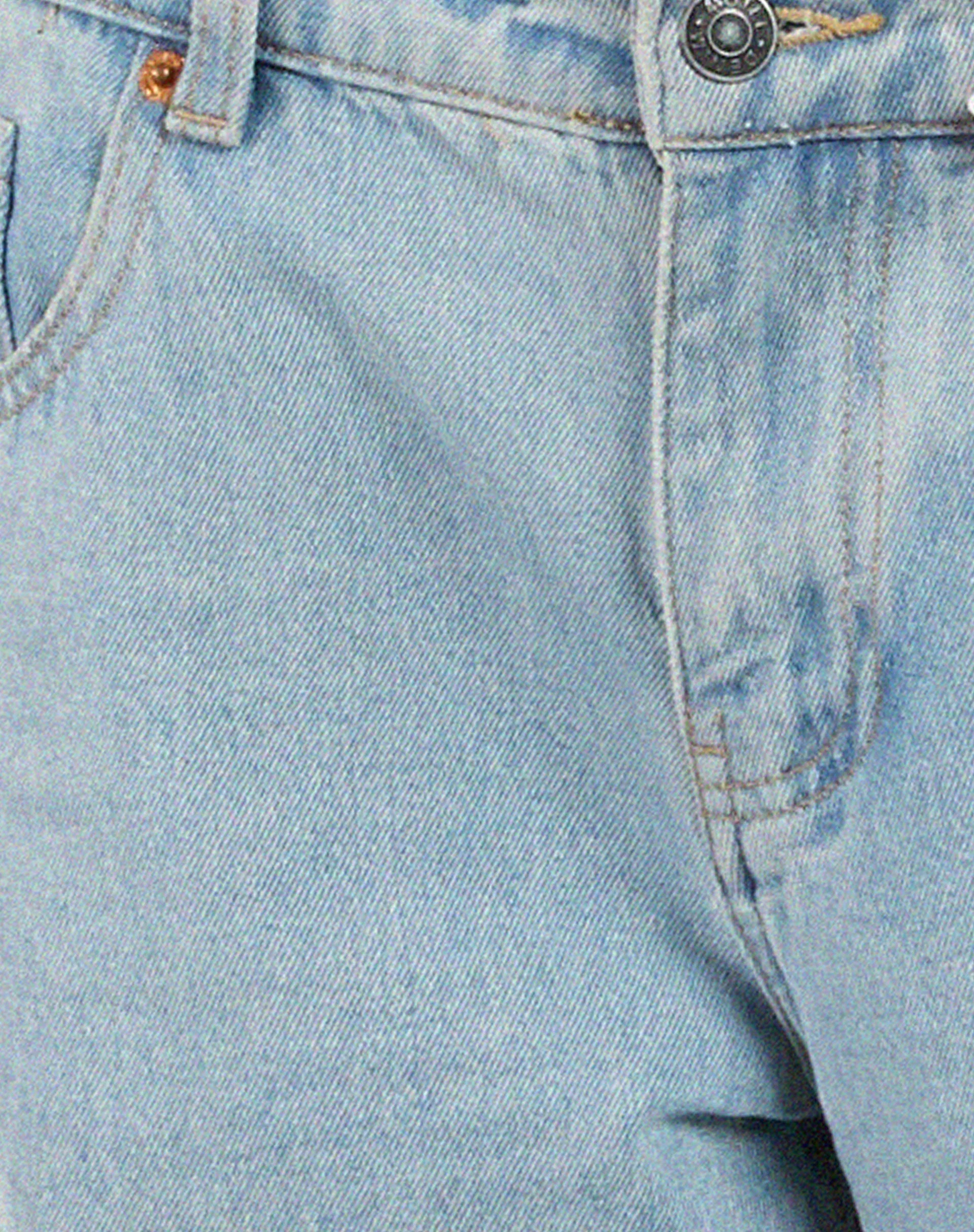 Low Rise Parallel Jeans in Extra Light Wash Blau - Image 6