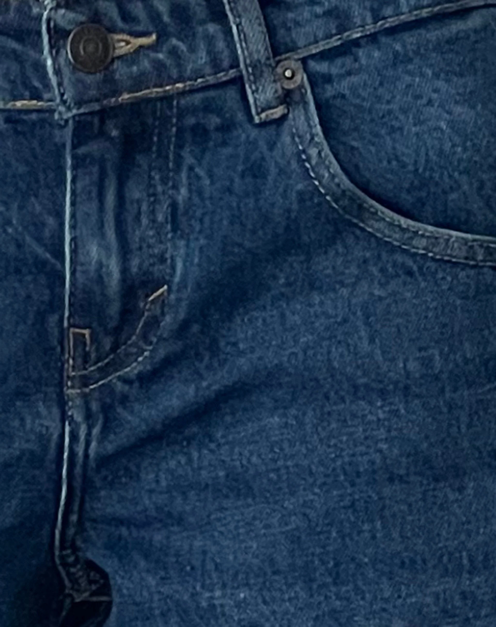 Low Rise Parallel Jeans in Mittelblau Gebraucht - Image 7