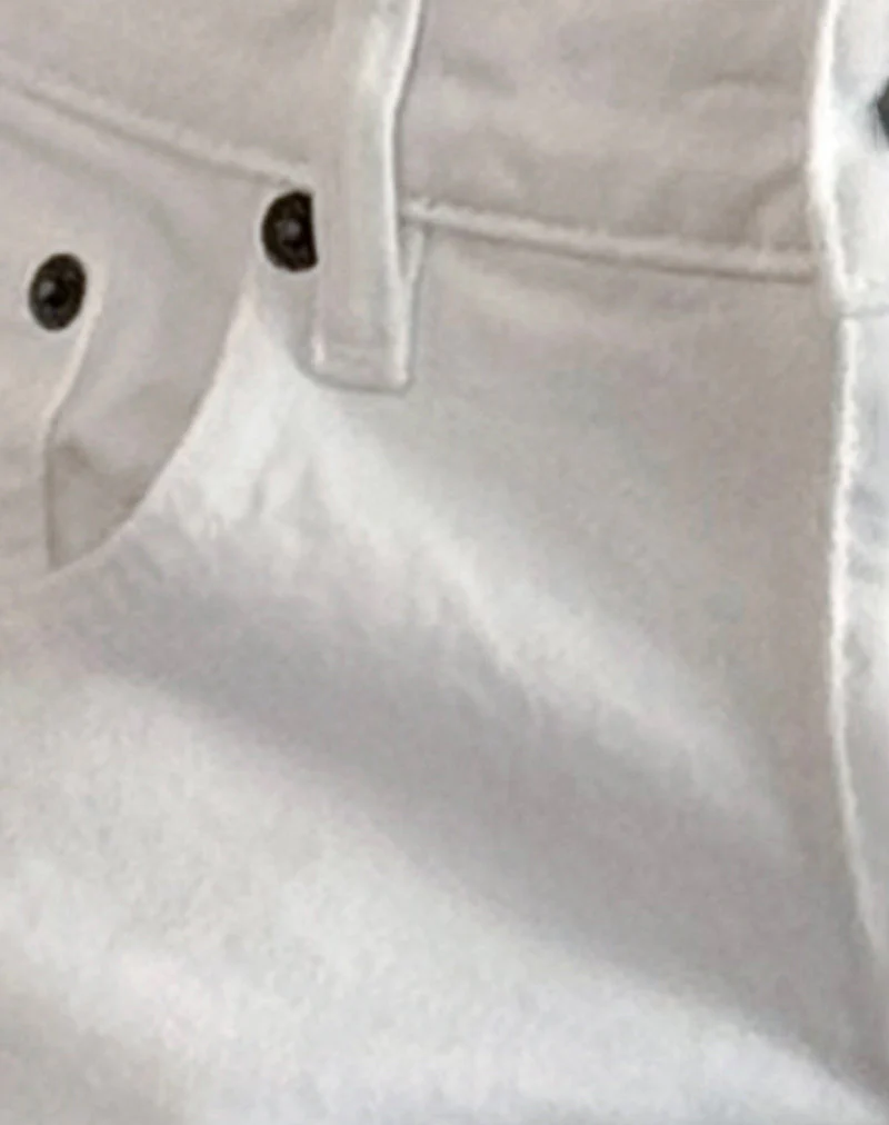 Low Rise Parallel Jeans in True White - Image 6