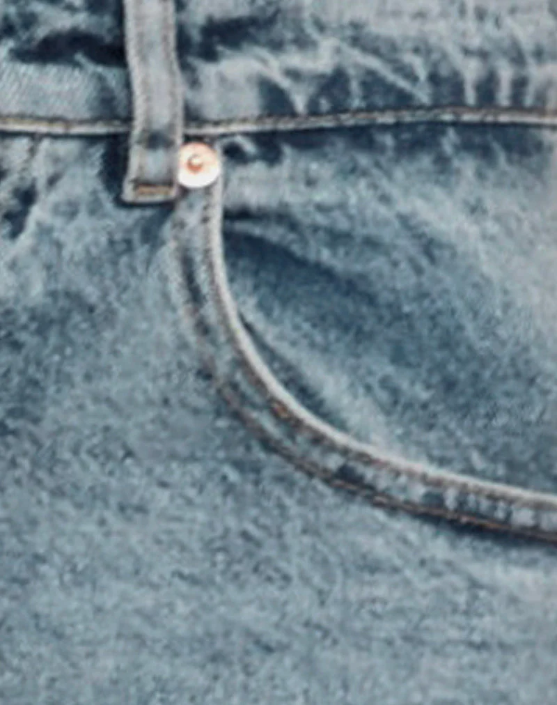 Low Rise Parallel Jeans in Vintage Blue Wash - Image 6