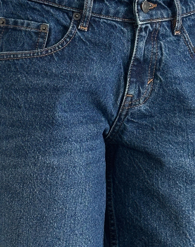 Geräumige Low Rise Jorts in Mid Blue Used - Image 5