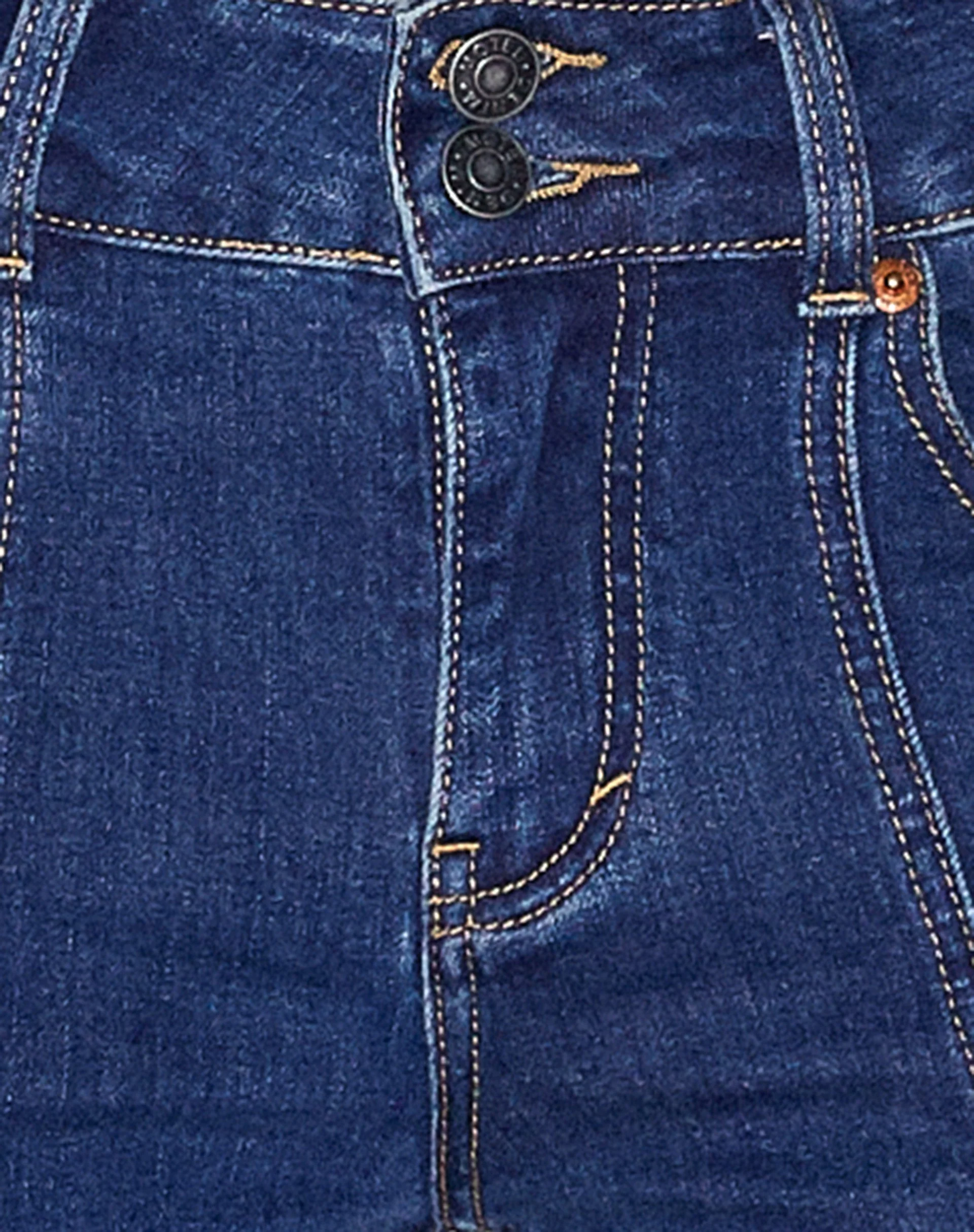 Low Rise Naht Jeans in 90er Indigo - Image 7