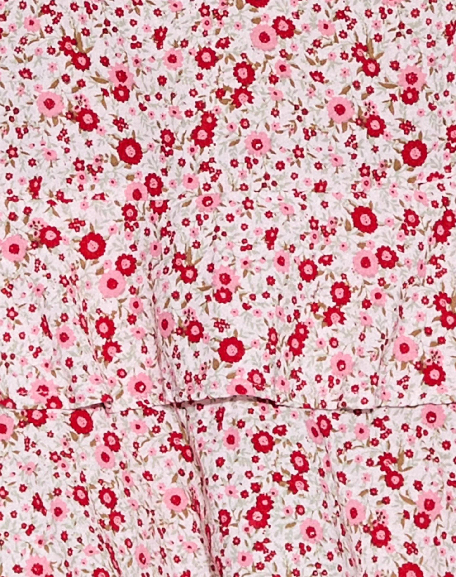 Lowisa Mini-Staffelrock in Blush Red Ditsy Floral - Image 6