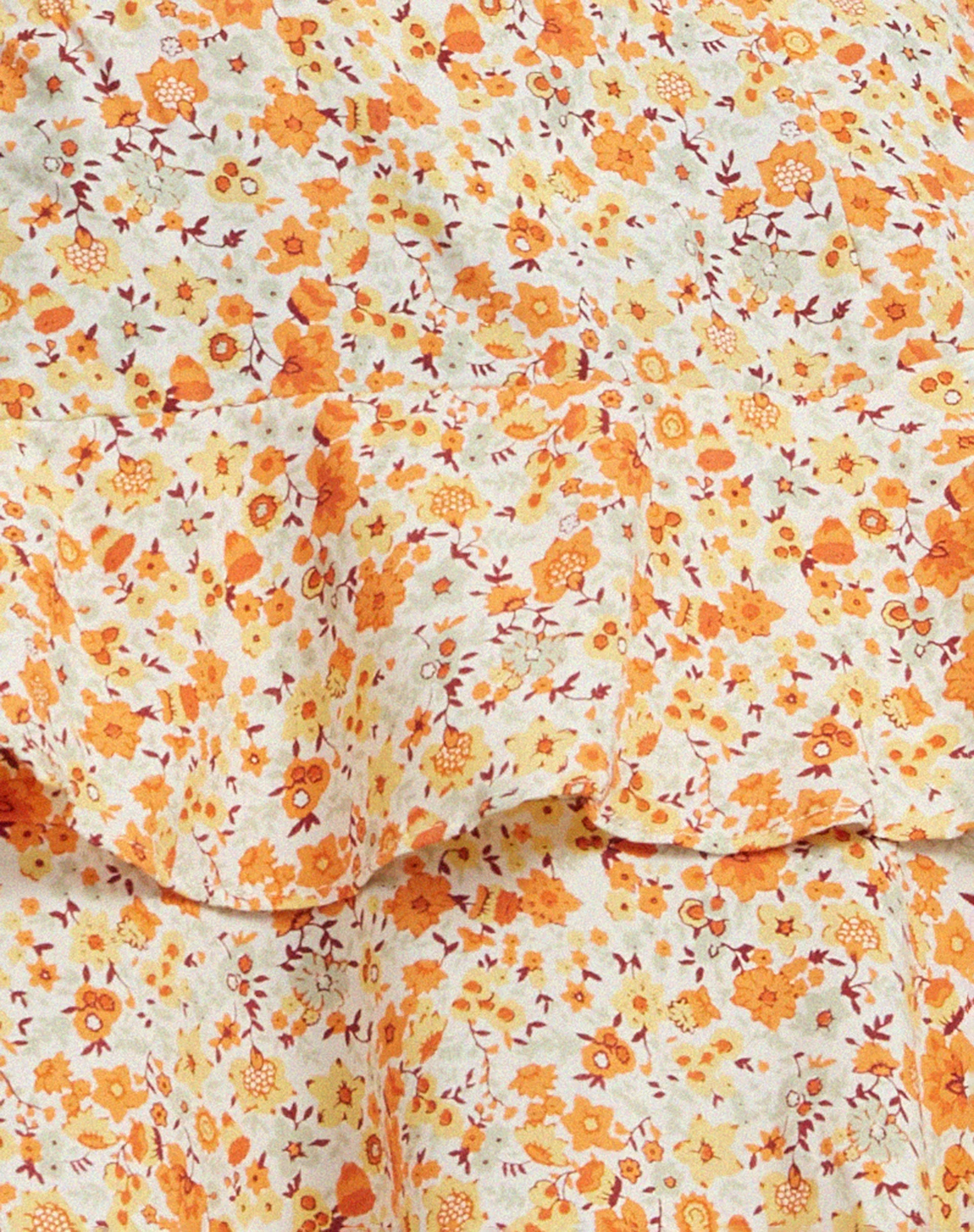 Lowisa Minirock in Ditsy Tangerine - Image 7