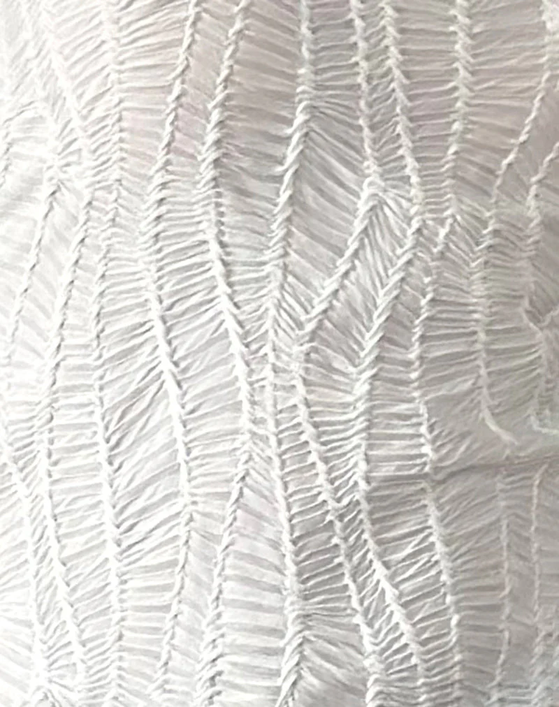 Lucca Ripple Top Jacquard Weiß - Image 6