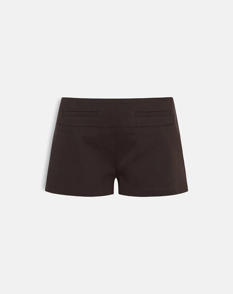 Lucen Mini Short in Tailoring Braun - Image 7