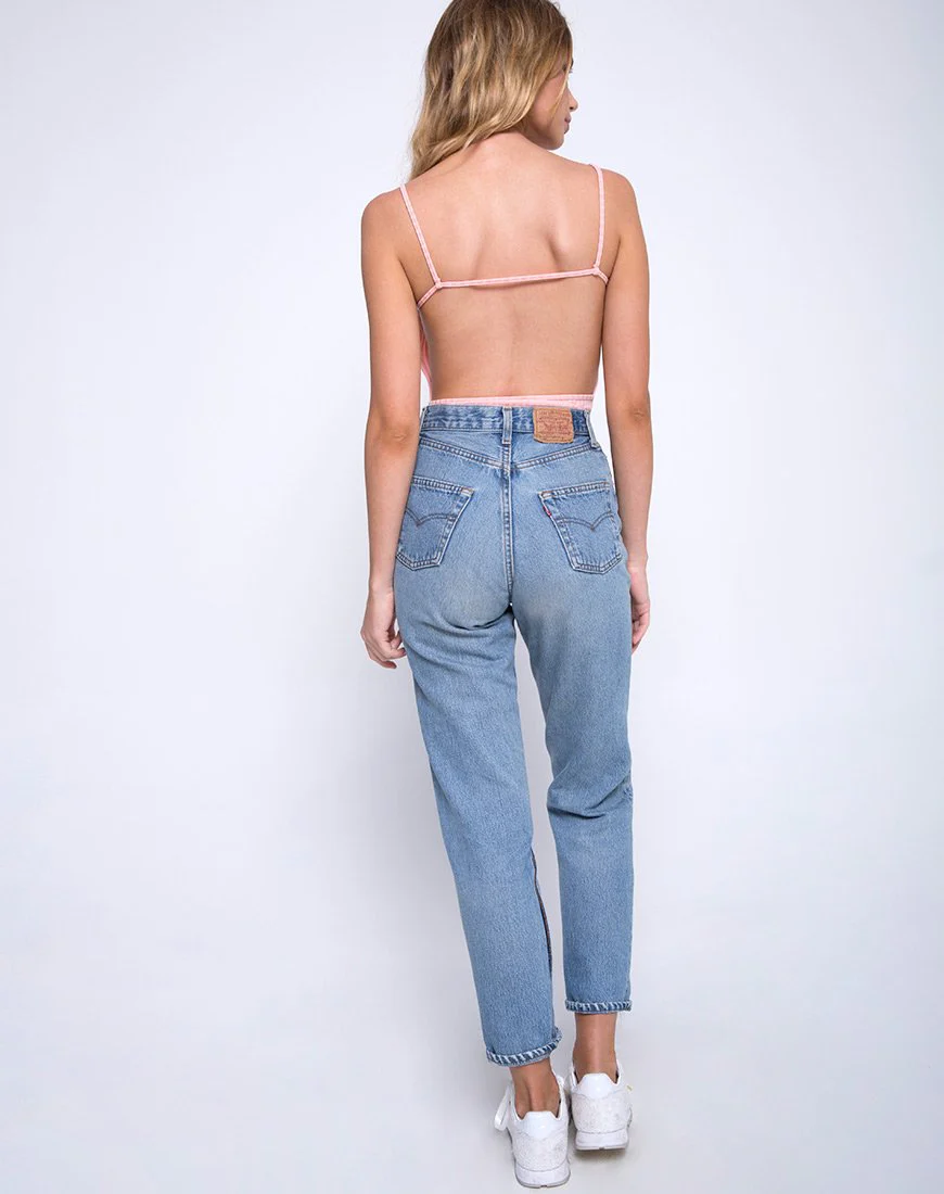 Lucia Mieder in geripptem Blush - Image 4