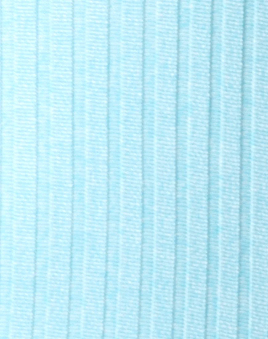 Lucia-Mieder aus geripptem Puderblau - Image 5