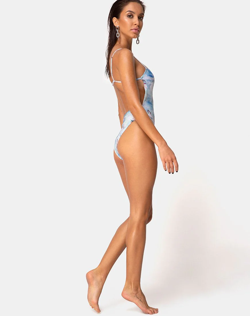 Luelle Badeanzug in Bikini Angel Sky Blue - Image 4