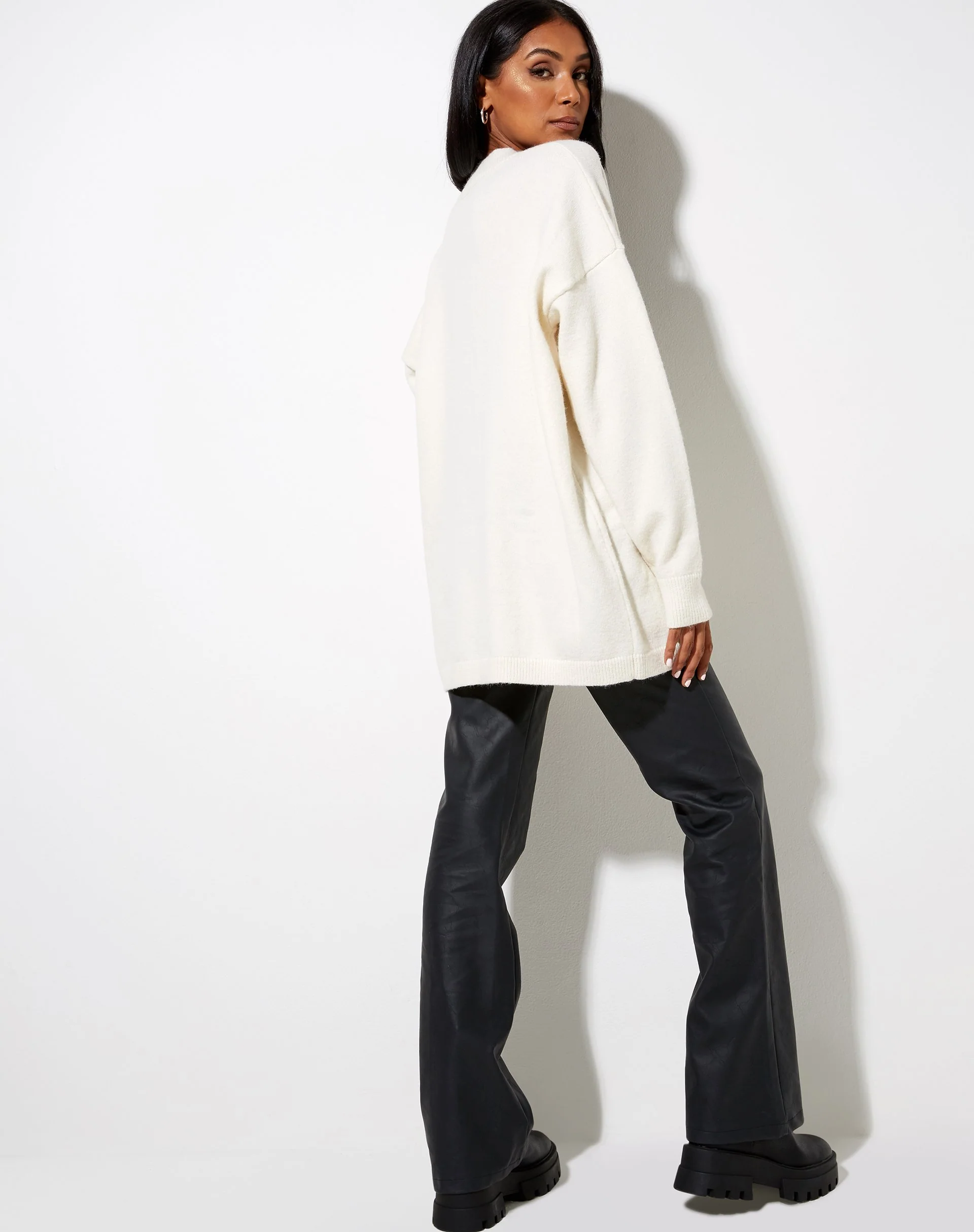 Lulees Pullover aus Strick Elfenbein Cherub Schwarz - Image 6
