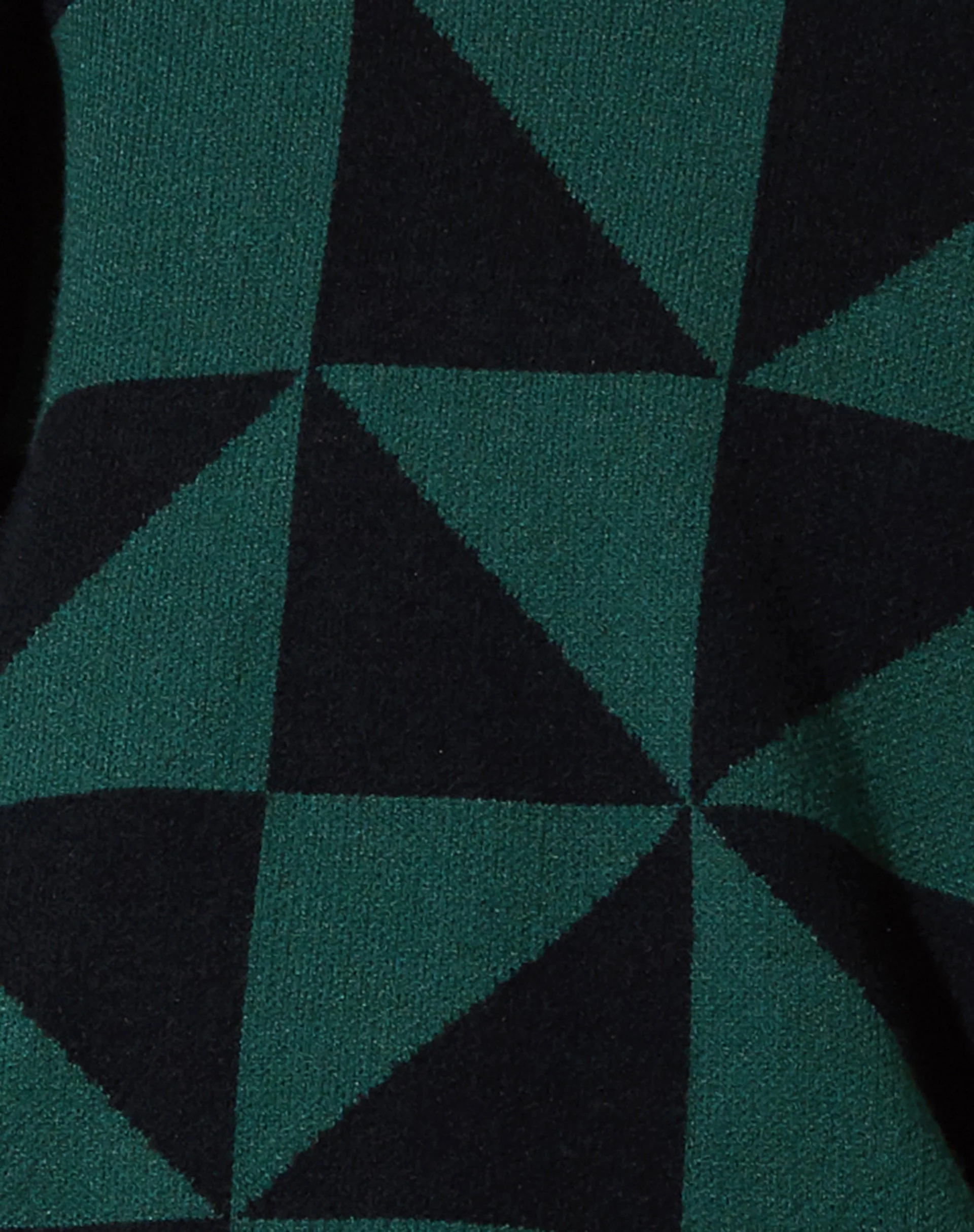 Lulees Pullover in Large Geo Schwarz und Grün - Image 5