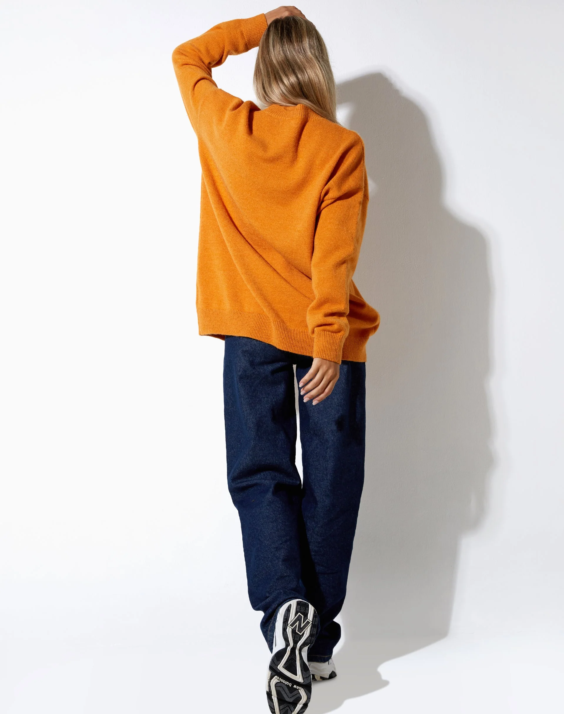 Lulees Pullover in Orange Atomic - Image 6