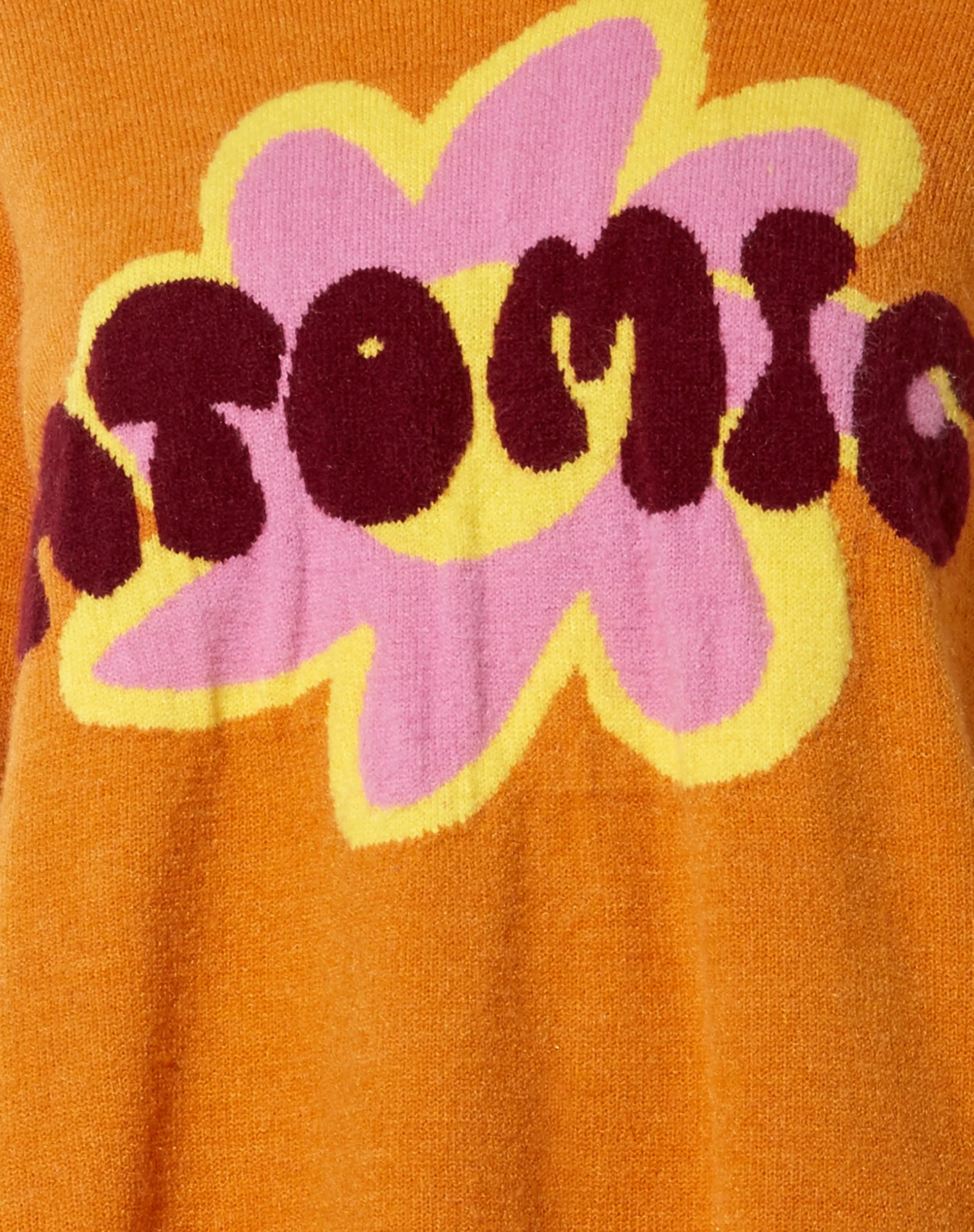 Lulees Pullover in Orange Atomic - Image 7