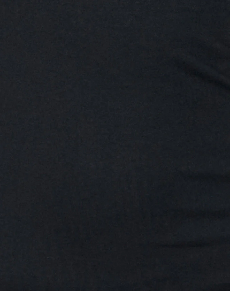 Lulusia Langärmeliges Minikleid mit Rundhalsausschnitt in Schwarz - Image 6