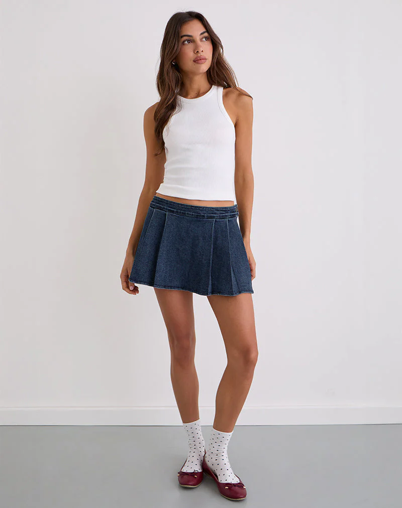 Lupi Mikro-Rock in Chambray Vintage Blau