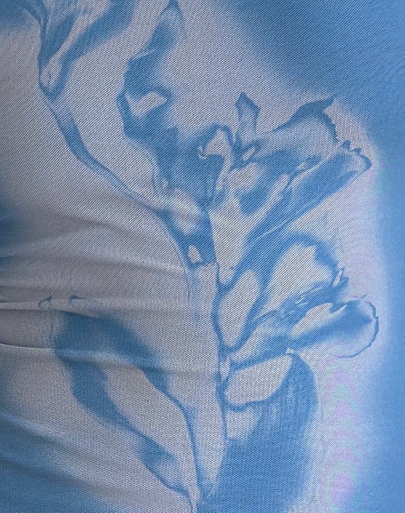Lutana Oberteil in Lumen Mesh Blau - Image 5