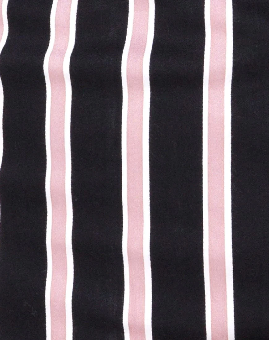Luveries Kleid in Formal Stripe - Image 5