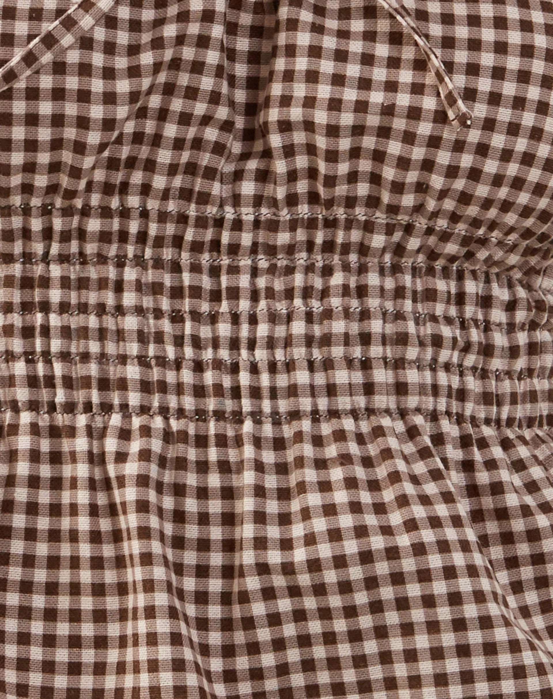 Lyncia Tie Front Cami Top aus Mini Gingham - Image 6
