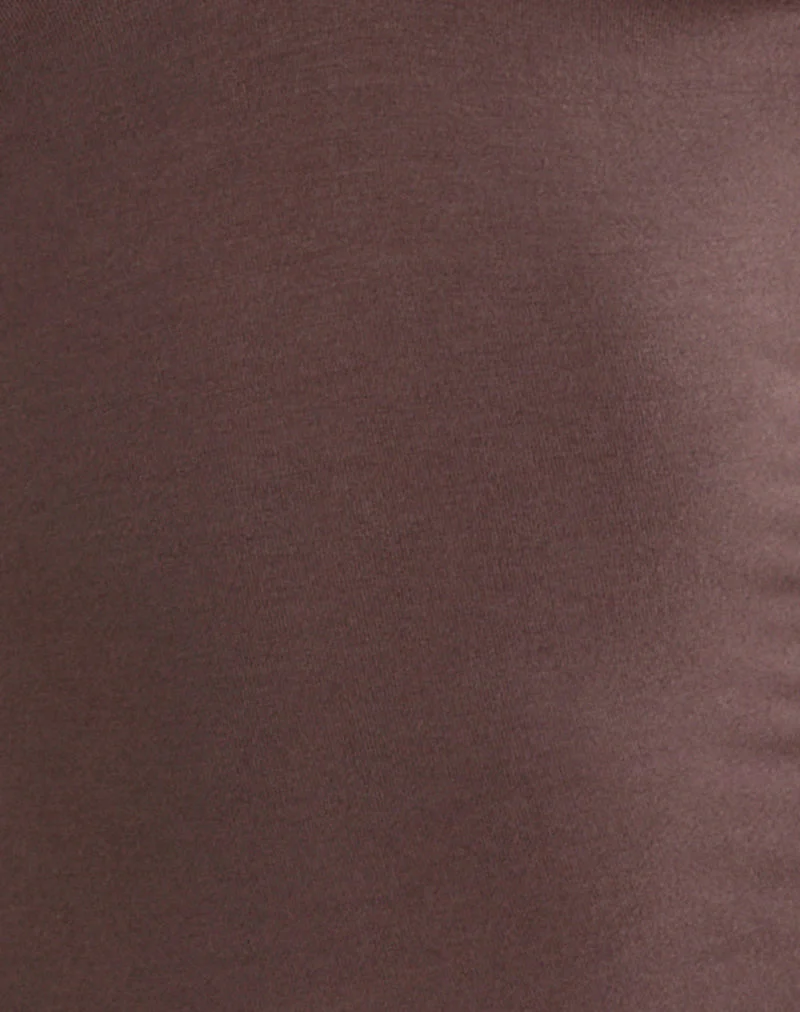 Lynod Plunge Top in Deep Taupe - Image 6