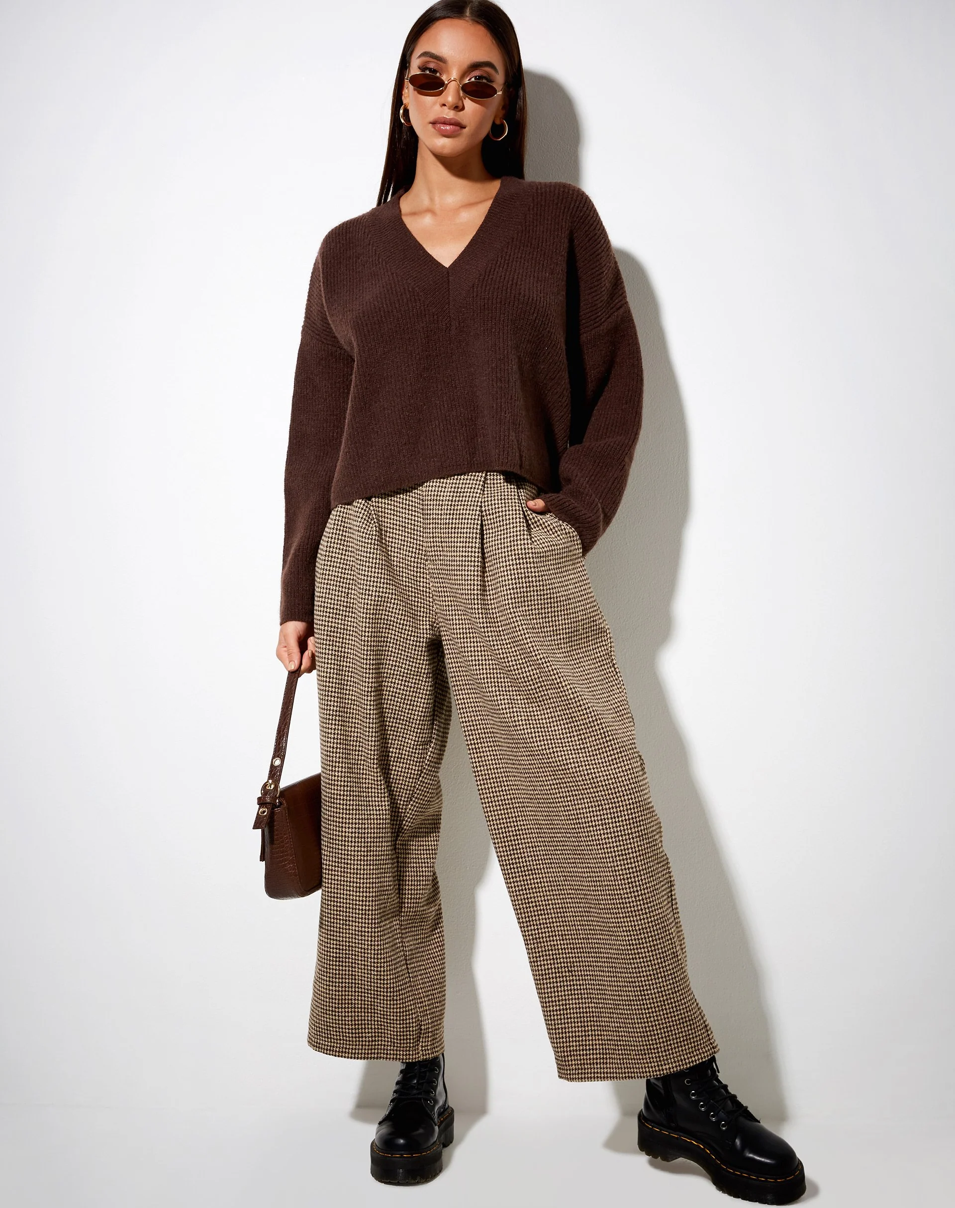 Mabel Pullover aus Strick in Choco Brown - Image 2