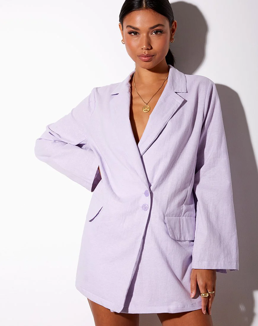 Macca Blazer in Violett