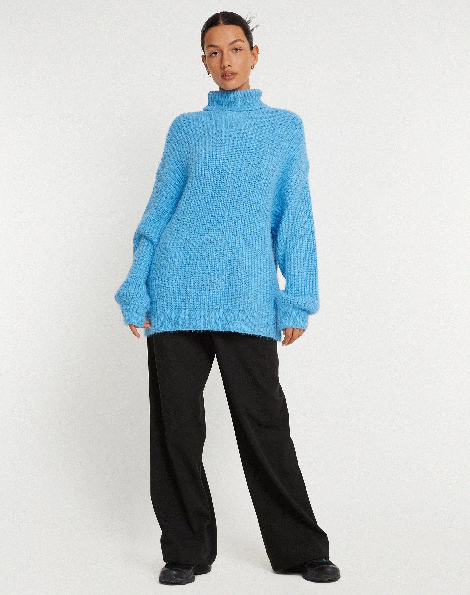 Mada Pullover aus blauem Strick - Image 3