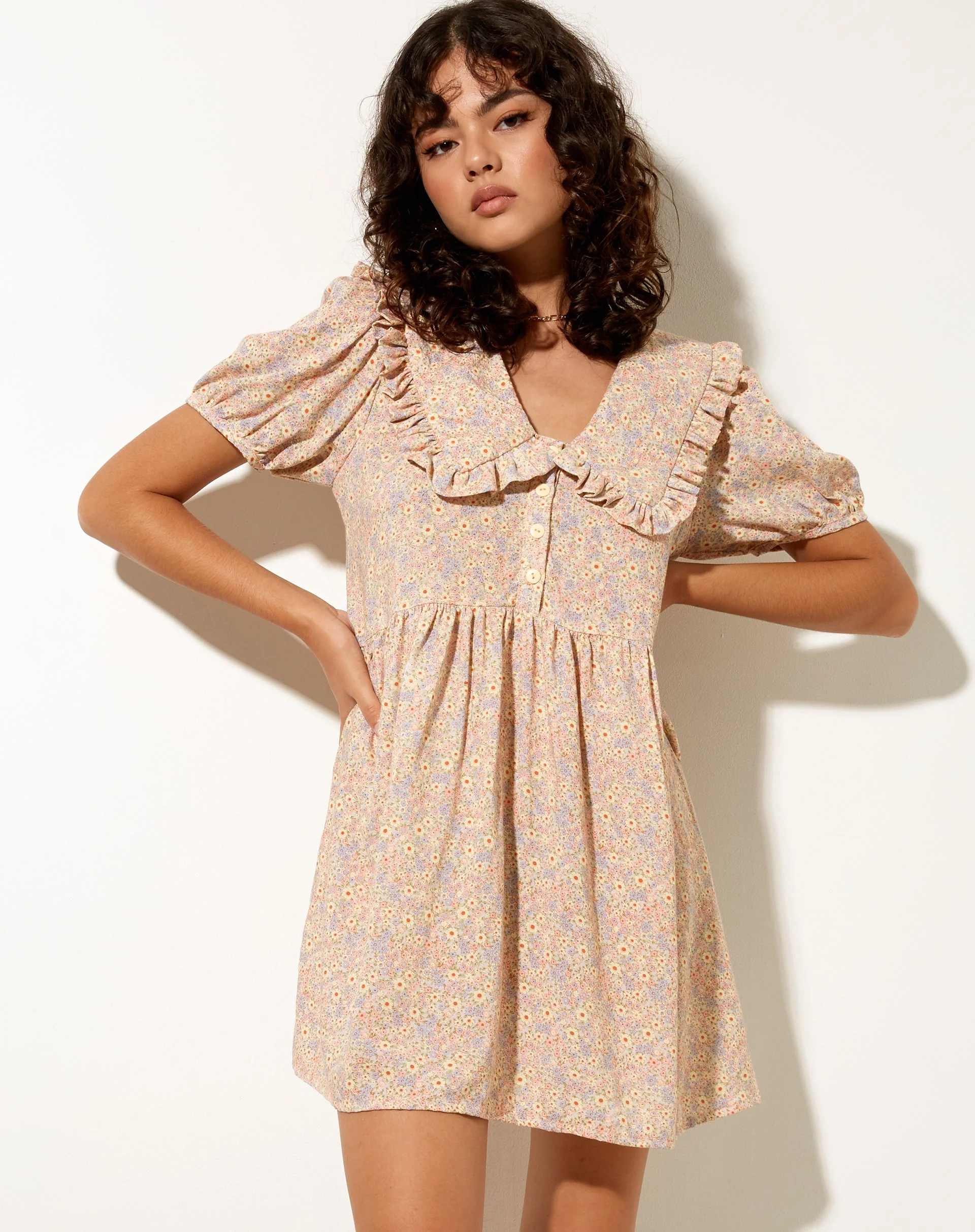Madsen Skaterkleid in 70er Jahre Prärie Girl Floral