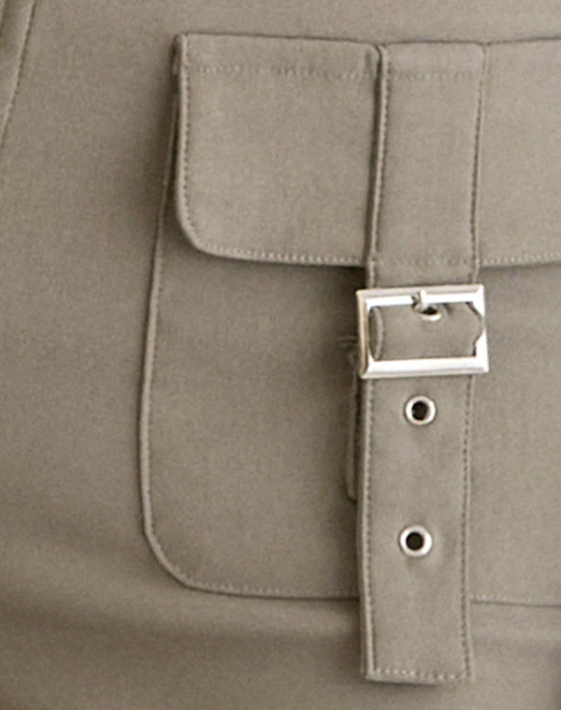Maite Taschenhose in Tailoring Taupe - Image 6