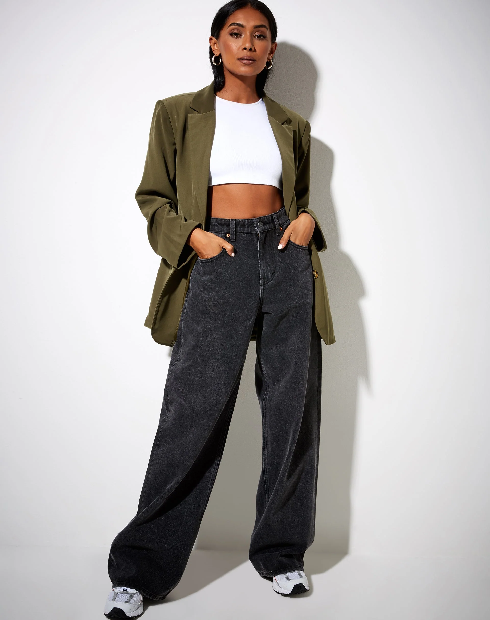 Maiwa Blazer in Khaki - Image 3